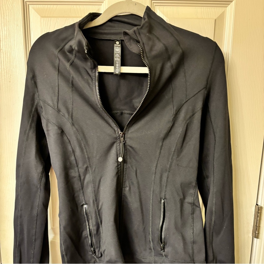 90 degrees black athletic zip up sweatshirt